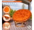 Кресло Tetchair "PAPASAN" 23/01 W, с подушкой, диаметр подушки 122 см, 115x101x104 см, Cognac (коньяк), ткань оранжевый, С 23 13735 4
