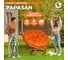 Кресло Tetchair "PAPASAN" 23/01 W, с подушкой, диаметр подушки 122 см, 115x101x104 см, Cognac (коньяк), ткань оранжевый, С 23 13735 8