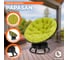 Кресло-качалка Tetchair PAPASAN w 23/01 B / с подушкой / Antique brown (античный черно-коричневый), флок Олива, 23 13754 4