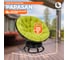 Кресло-качалка Tetchair PAPASAN w 23/01 B / с подушкой / Antique brown (античный черно-коричневый), флок Олива, 23 13754 5