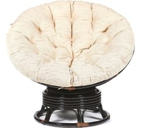 Кресло-качалка Tetchair PAPASAN w 23/01 B / с подушкой / Antique brown (античный черно-коричневый), ткань Старт 7271