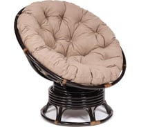 Кресло-качалка Tetchair PAPASAN w 23/01 B / с подушкой / Antique brown (античный черно-коричневый), экошерсть Коричневый, 1811-5 13758