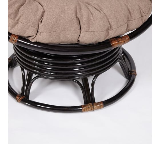 Кресло-качалка Tetchair PAPASAN w 23/01 B / с подушкой / Antique brown (античный черно-коричневый), экошерсть Коричневый, 1811-5 13758