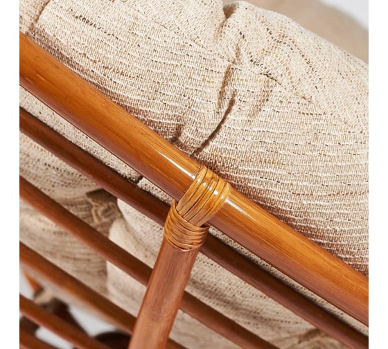Кресло-качалка Tetchair PAPASAN w 23/01 B / с подушкой / Cognac (коньяк), ткань Старт 5773