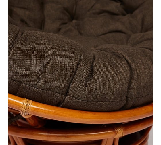 Кресло-качалка Tetchair PAPASAN w 23/01 B / с подушкой / Cognac (коньяк), ткань Коричневый, 3М7-147 13747