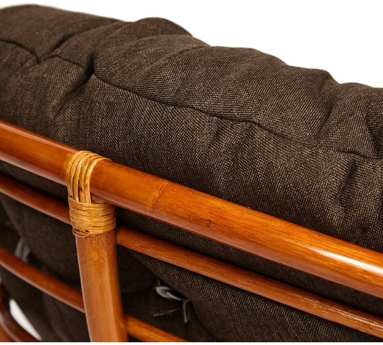 Кресло-качалка Tetchair PAPASAN w 23/01 B / с подушкой / Cognac (коньяк), ткань Коричневый, 3М7-147 13747
