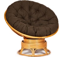 Кресло-качалка Tetchair "PAPASAN" w 23/01 B / с подушкой / Honey (мед), ткань Коричневый, 3М7-147 13748