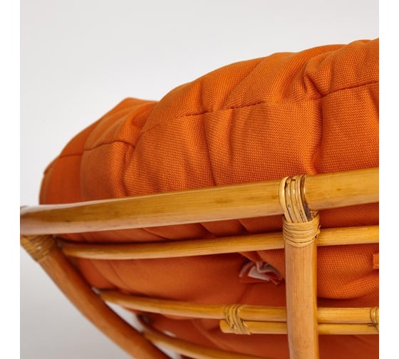 Кресло-качалка Tetchair "PAPASAN" w 23/01 B / с подушкой / Honey (мед), ткань Оранжевый, С 23 13752