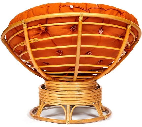 Кресло-качалка Tetchair "PAPASAN" w 23/01 B / с подушкой / Honey (мед), ткань Оранжевый, С 23 13752