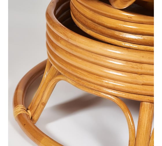Кресло-качалка Tetchair "PAPASAN" w 23/01 B / с подушкой / Honey (мед), ткань Оранжевый, С 23 13752