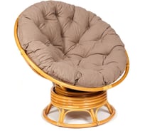Кресло-качалка Tetchair "PAPASAN" w 23/01 B / с подушкой / Honey (мед), экошерсть Коричневый, 1811-5 13760