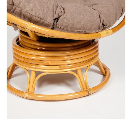 Кресло-качалка Tetchair "PAPASAN" w 23/01 B / с подушкой / Honey (мед), экошерсть Коричневый, 1811-5 13760