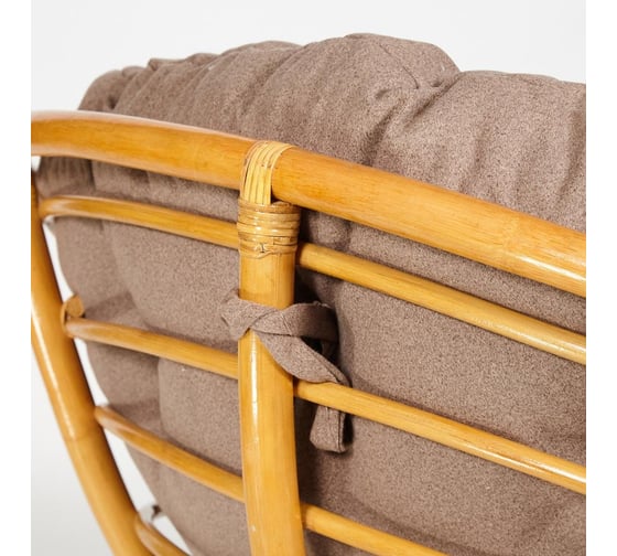 Кресло-качалка Tetchair "PAPASAN" w 23/01 B / с подушкой / Honey (мед), экошерсть Коричневый, 1811-5 13760
