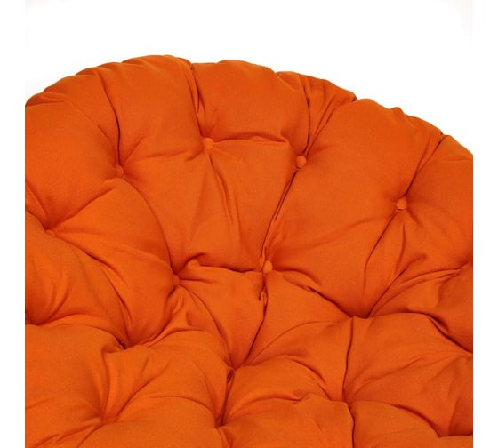 Кресло-качалка Tetchair "PAPASAN" w 23/01 B / с подушкой / Pecan (орех), ткань Оранжевый, С 23 13753
