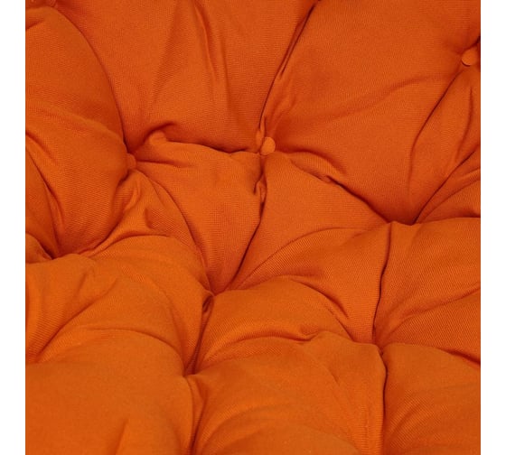 Кресло-качалка Tetchair "PAPASAN" w 23/01 B / с подушкой / Pecan (орех), ткань Оранжевый, С 23 13753