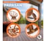 Кресло-качалка Tetchair "PAPASAN" w 23/01 B / с подушкой / Pecan (орех), ткань Оранжевый, С 23 13753 6