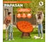 Кресло-качалка Tetchair "PAPASAN" w 23/01 B / с подушкой / Pecan (орех), ткань Оранжевый, С 23 13753 8