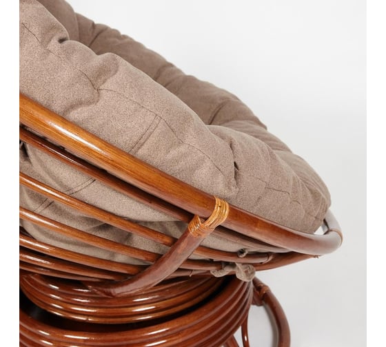 Кресло-качалка Tetchair "PAPASAN" w 23/01 B / с подушкой / Pecan (орех), экошерсть Коричневый, 1811-5 13761