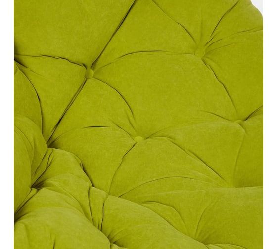 Кресло-качалка Tetchair "PAPASAN" w 23/01 B / с подушкой / Pecan (орех), флок Олива, 23 13757