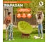 Кресло-качалка Tetchair "PAPASAN" w 23/01 B / с подушкой / Pecan (орех), флок Олива, 23 13757 8