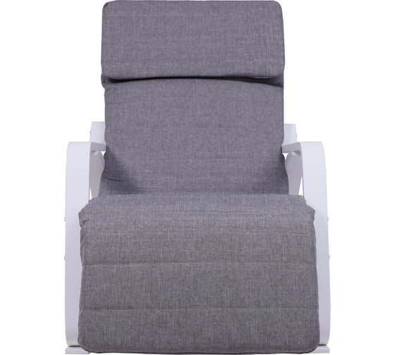 Кресло-качалка AKS Home SMART, ткань, серый/белый 104984