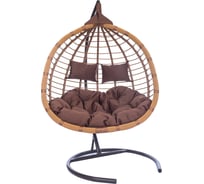 Подвесное кресло-кокон Лаура HASTA горячий шоколад +каркас, подушка шоколадная HST-401