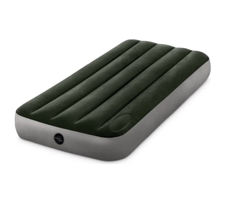 Надувной матрас Intex 99х191х25см, встроенный ножной насос, до 136кг 64761