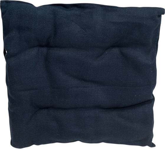 Сидушка на стул Этель Minimalist design 42x42 см, синий, 100% лен, 415 г/м2 10300788