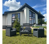 Комплект садовой мебели из пластика Royal Family LANA S, графит 842-81-71