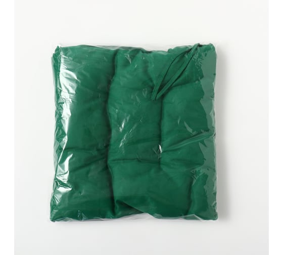 Сидушка на стул Этель New year collection 42x42 см, цв.зеленый, 100% хлопок, саржа 190 г/м2 10472211 1
