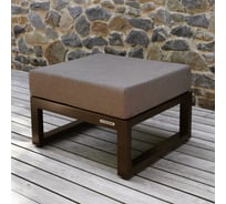 Пуф уличный GreenWeen CAPRI каркас алюминий, коричневый, подушки рогожка, коричневый, 700x670x450 мм GW-PUF-CAPRI-BROWN