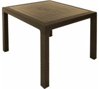 Обеденный стол Yalta Kvatro 940х940 мм, коричневый B8009