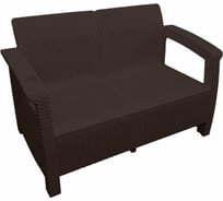 Диван TWEET 2-х местный, коричневый M7584