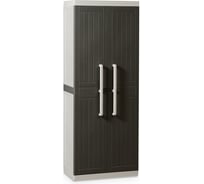 Уличный узкий шкаф TOOMAX WOOD LINE S 2х дверный антрацит 256