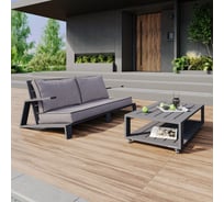 Набор садовой мебели GreenWeen KORFU, цвет LAVA 2 предмета: диван, столик, GW-AL-KORFU-LAVA-S2A