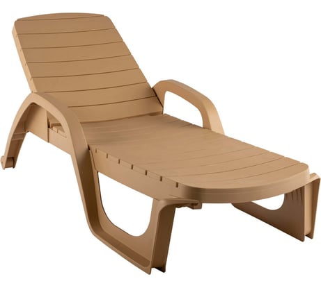 Шезлонг Элластик-Пласт Прованс, бежевый, ЭП 136103бж