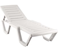 Шезлонг Элластик-Пласт Атлант белый ЭП 860437
