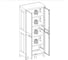 Уличный глубокий двухдверный шкаф TOOMAX WOODY'S XL 4 полки, антрацит Z077R032 26