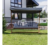 Трехместные качели ROYAL FAMILY GRACE(серые подушки) 499-71