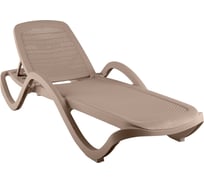 Шезлонг Элластик-Пласт CAPRI Gray, плетеный, серый, ЭП 644383