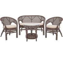 Комплект Leset Pelangi, круглый стол, кофе 6929-9858
