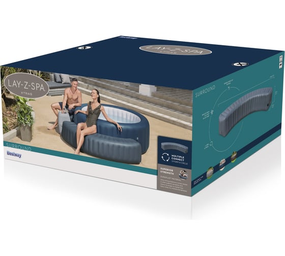 Надувная скамья для круглых СПА-бассейнов Bestway 200х40х40см 60308 BW