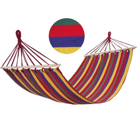 Полотняный гамак Ecos Ham-08 с деревянной планкой, р-р 200х100 см 004969