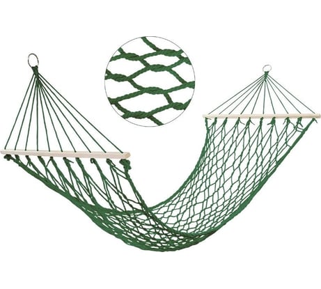 Гамак-сетка Ecos Ham-13 нейлон, с деревянной планкой, р-р 200х75 см 004975