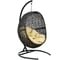 Подвесное кресло Leset Lunar Black, Каркас черный, подушка светло-бежевая 3114-5616 1