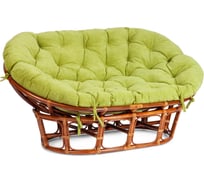 Диван Tetchair MAMASAN/МАМАСАН 23/02 W с подушкой 182x119 см, 169x102x80 см, Cognac (коньяк), флок, олива, 23 24252