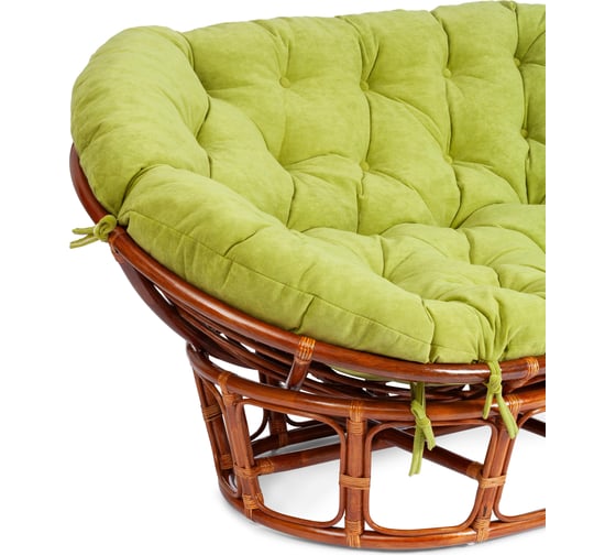 Диван Tetchair MAMASAN/МАМАСАН 23/02 W с подушкой 182x119 см, 169x102x80 см, Cognac (коньяк), флок, олива, 23 24252