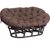 Диван Tetchair MAMASAN/МАМАСАН 23/02 W с подушкой 182x119 см, 169x102x80 см, Antique brown (античный черно-коричневый), ткань, коричневый, 3М7 24256