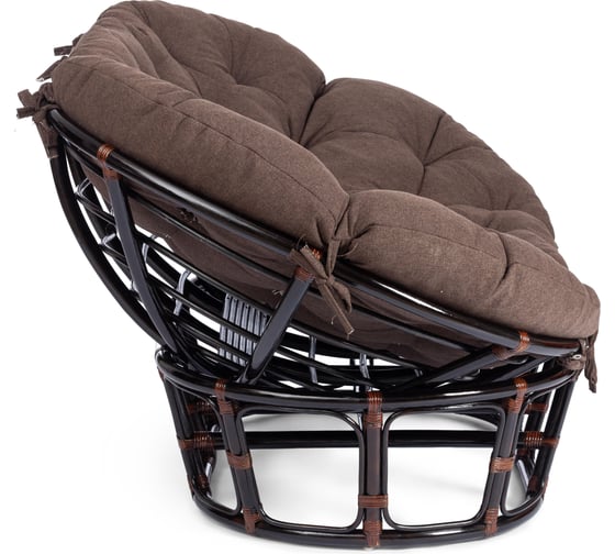 Диван Tetchair MAMASAN/МАМАСАН 23/02 W с подушкой 182x119 см, 169x102x80 см, Antique brown (античный черно-коричневый), ткань, коричневый, 3М7 24256