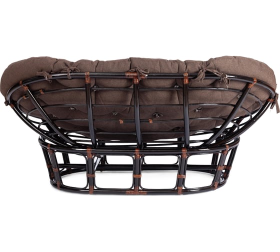 Диван Tetchair MAMASAN/МАМАСАН 23/02 W с подушкой 182x119 см, 169x102x80 см, Antique brown (античный черно-коричневый), ткань, коричневый, 3М7 24256